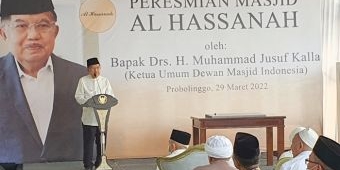 Resmikan Masjid Al-Hasanah Probolinggo, Yusuf Kalla Minta Masyarakat Salat Tarawih di Masjid
