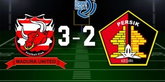 Dua Kali Tertinggal, Madura United Benamkan Persik Kediri 