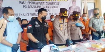 Operasi Pekat Polres Ngawi Jelang Ramadan Amankan 85 Tersangka, Didominasi Kasus Judi
