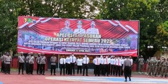 Gandeng Kapolres dan Dandim, Bupati Sumenep Tinjau Pasukan Operasi Ketupat Semeru 2022