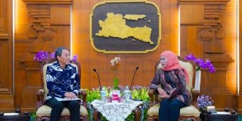 Terima Kunjungan Konjen Jepang, Gubernur Khofifah Perkuat Kerja Sama SDM dan Penanggulangan Bencana