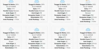 Prakiraan Cuaca Bondowoso Hari ini Sabtu, 22 Februari 2025: Hujan di Siang Hari