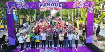 Parade Sepeda Hias Semarakkan Peringatan HUT RI dan Hari Jadi Kota Kediri, Wawali Apresiasi Peserta