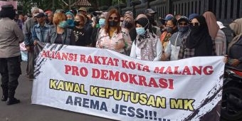 Jelang Putusan MK soal Pilkada 2024, Aliansi Rakyat Kota Malang Pro-Demokrasi Gelar Aksi Damai