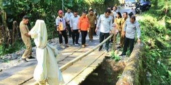 BPBD Jatim Tinjau Progres Perbaikan Infrastruktur di Kabupaten Magetan dan Madiun