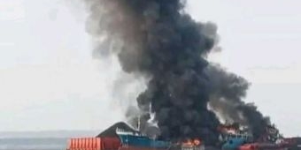 Kapal Tanker Meledak di Perairan Lamongan, Dua Orang Tewas