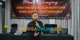 Jelang Debat Publik Terakhir Pilbup Kediri 2024, KPU Gelar Media Briefing