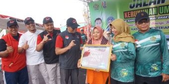 Berhadiah Umrah, Jalan Sehat Kerukunan Peringatan HAB ke-80 Kemenag Tuban Diikuti 7.000 Peserta