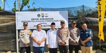 Polres Blitar Lakukan Groudbreaking SPPG di Desa Jimbe