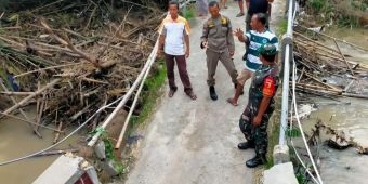Kodim-BPBD Lamongan Siapkan Penanganan Putusnya Jembatan Penghubung Talunrejo-Kendung