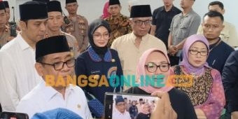 Menteri PPPA Didampingi Wali Kota Kediri dan Wagub Tinjau PKG di Ponpes Lirboyo