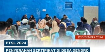 Kantah Pasuruan Bagikan 169 Sertifikat PTSL di Desa Gendo