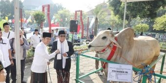 Salat Iduladha di Masjid Al-Akbar bareng Keluarga, Plt Gubernur Jatim Ajak Hayati Spirit Berkurban