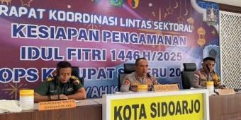 Kesiapan Pengamanan Idul Fitri 2025, Polresta Sidoarjo Gelar Rakor Lintas Sektoral