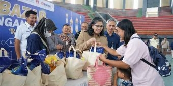 Pj Wali Kota Kediri Tinjau Bazar Pangan Murah Ramadan di GOR Jayabaya
