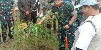 Pangdiv 2 Kostrad Tanam Pohon dan Buah-buahan Secara Serentak di Sumbergondo Kota Batu