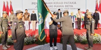 Di Apel Penerimaan Kirab Pataka, Pj Gubernur Jatim Ajak Jaga Kondusifitas Pilkada Serentak 2024