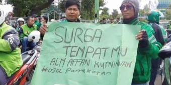 Ojol Pamekasan Gelar Aksi Solidaritas untuk Affan, Off-Bid Demi Dukacita
