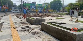 Proyek Revitalisasi Alun-Alun Bangil Tinggal Finishing