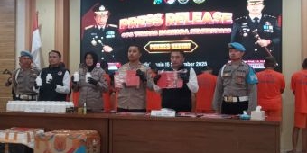 Operasi Tumpas Narkoba 2025, Polres Kediri Amankan 16 Tersangka
