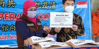 Dukung Gerakan Jatim Bermasker, Pemprov Jatim Terima Bantuan 71 Ribu Masker