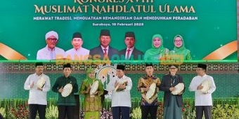 Buka Kongres XVIII Muslimat NU, Presiden Puji Khofifah Seperti Jenderal Bintang 4