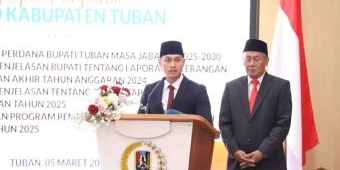 Bupati Tuban Paparkan Visi Misi di Paripurna Perdana