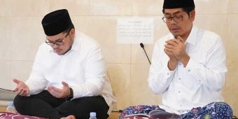 Jelang Coblosan, Dhito Ikuti Khataman Manaqib di Ponpes Al Falah Ploso