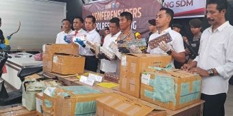 Polres Sampang Gagalkan Pengiriman Rokok Ilegal