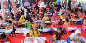 Dorong Kreativitas, Ratusan Anak Meriahkan Lomba HUT RI yang Digelar Disdikbud Kota Pasuruan