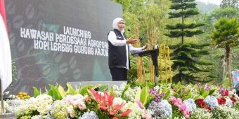 Gubernur Khofifah Launching Kawasan Pedesaan Agroforestri Kopi Lereng Gunung Arjuno