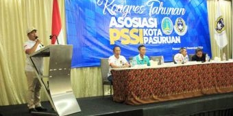 Harapan Plt Wali Kota Pasuruan saat Buka Kongres Asosiasi PSSI