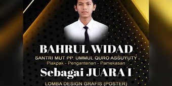 Bahrul Widad, Santri Ummul Quro Berhasil Juarai Lomba Desain Grafis Porseni Pamekasan 2021