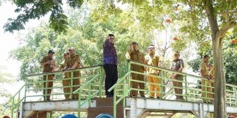 Bupati Kediri Kembangkan Taman Hijau SLG Sesuai Kebutuhan Masyarakat.