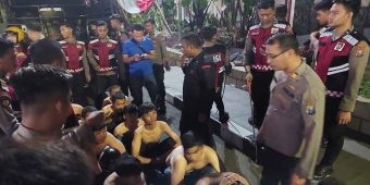 Selama Penyekatan pada Pengesahan Anggota Baru PSHT, Polrestabes Surabaya Amankan 124 Sepeda Motor