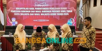 KPU Kota Kediri Tetapkan Hasil Suara Sah, Vinanda-Gus Qowim Menang