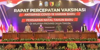 Pimpin Rakor Tingkat Provinsi, Gubernur Khofifah Antipasi Gelombang PMI pada Nataru