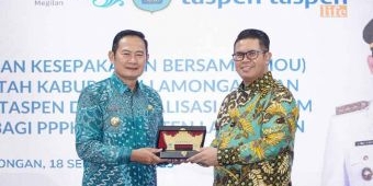 Jamin Kesejahteraan ASN, Pemkab Lamongan Teken MoU Dengan PT Taspen