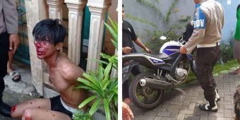 Pelaku Curanmor di Gresikan Surabaya Dikeroyok Warga dan Digigit Anjing
