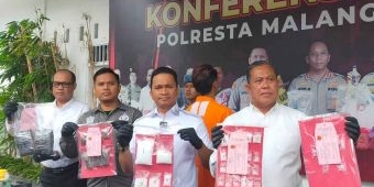 Polresta Malang Kota Tangkap Driver Ojol yang Jadi Kurir Narkoba
