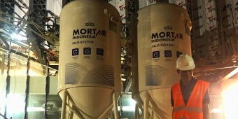 PT MKI Pasok Ribuan Ton Mortar untuk Pembangunan BUMN Center di Jakarta