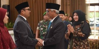 Hadiri PAW Anggota DPRD Kota Kediri, Gus Qowim: Mari Perkuat Kebersamaan Membangun Daerah