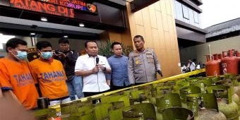 Empat Pelaku Pengoplos Tabung Gas Bersubsidi di Jombang Diamankan Polisi