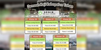 5 Kloter Jemaah Haji Tuban Tiba Besok, Berikut Jadwal dan Aturan Penjemputannya