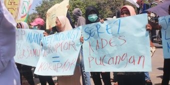 Minta Kejelasan Soal Dugaan Penyelewengan, Puluhan Warga Ngawi Geruduk Tiga Instansi