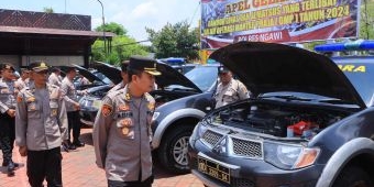 Jelang Pilkada 2024, Polda Jatim Lakukan Pengecekan Almatsus dan Kendaraan Dinas Polres Ngawi