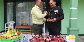 HUT ke-77 TNI, Dandim Ngawi Dapat Kejutan dari Kapolres