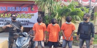 1 Residivis dan 2 Anak di Bawah Umur Diamankan Polsek Gubeng, Hasil Curanmor Dijual di Madura