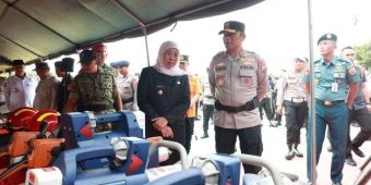 Kapolda dan Gubernur Jatim Tinjau Kesiapan Peralatan SAR Hadapi Potensi Bencana
