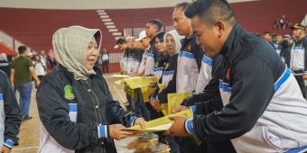 Lepas Kontingen Popda dan Peparpeda 2024, Pjs. Wali Kota Pasuruan Minta Jaga Sportivitas